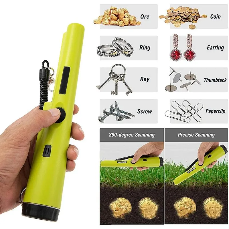 Waterproof Metal Detector Pinpointer -  Handheld Professional Locating  Metal Finder