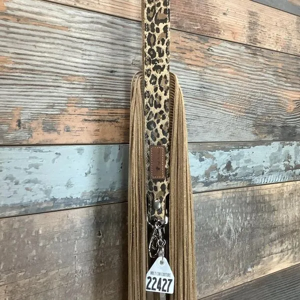 Western Mini Leather Fringe Strap 48" #22427