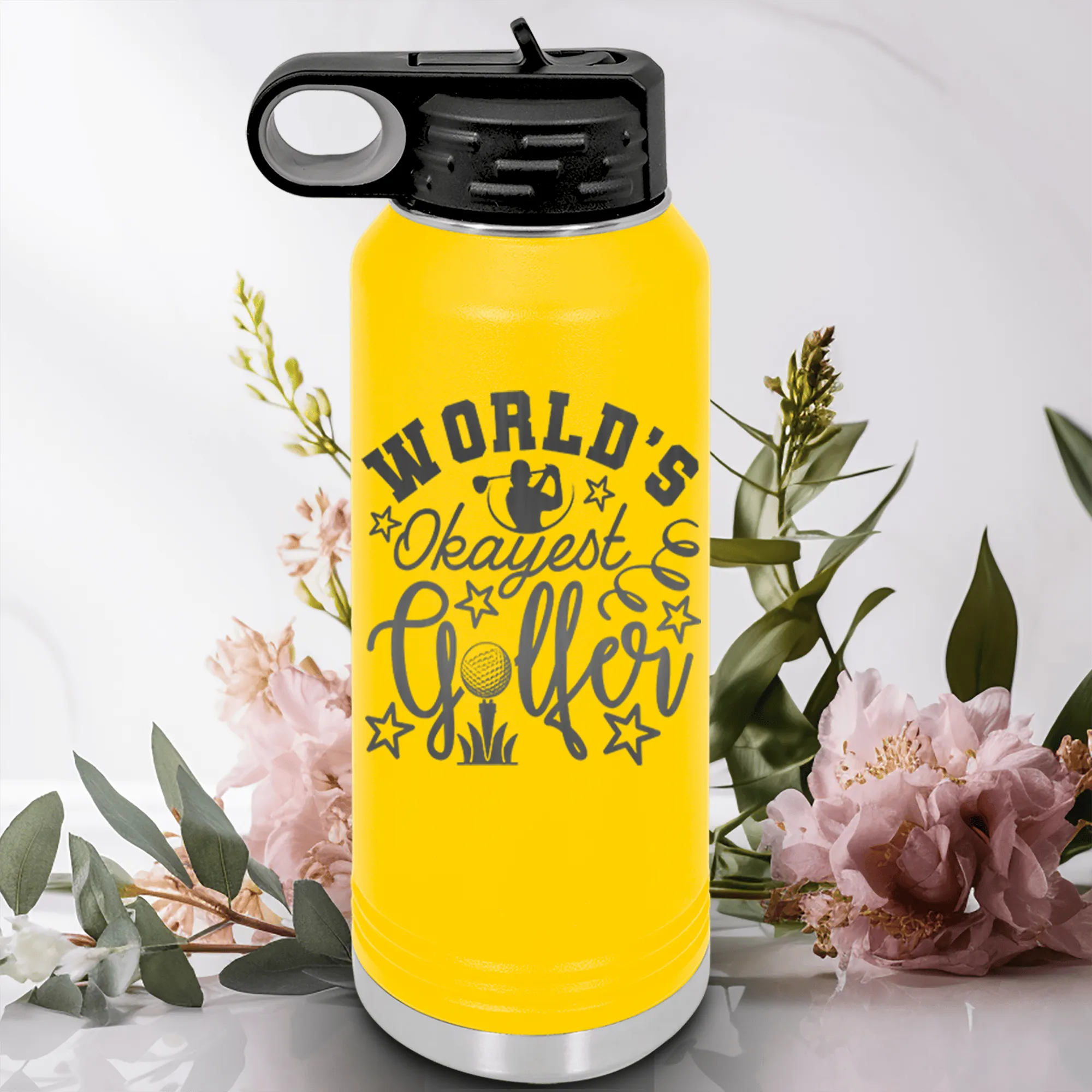 Worlds Kinda Good Gofler Water Bottle