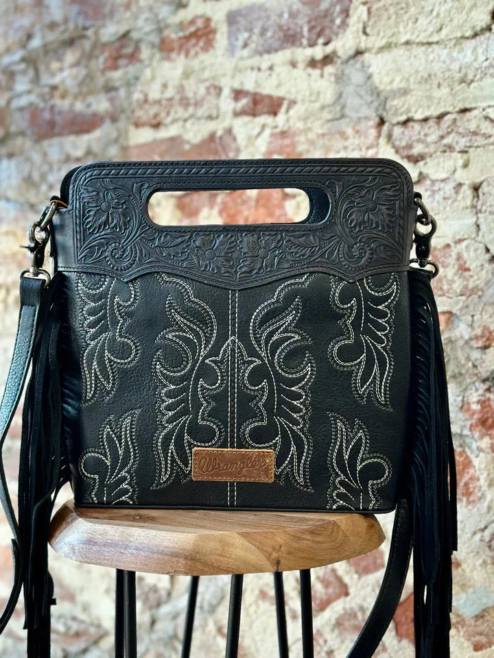 Wrangler Boot Stitch Fringe Bag