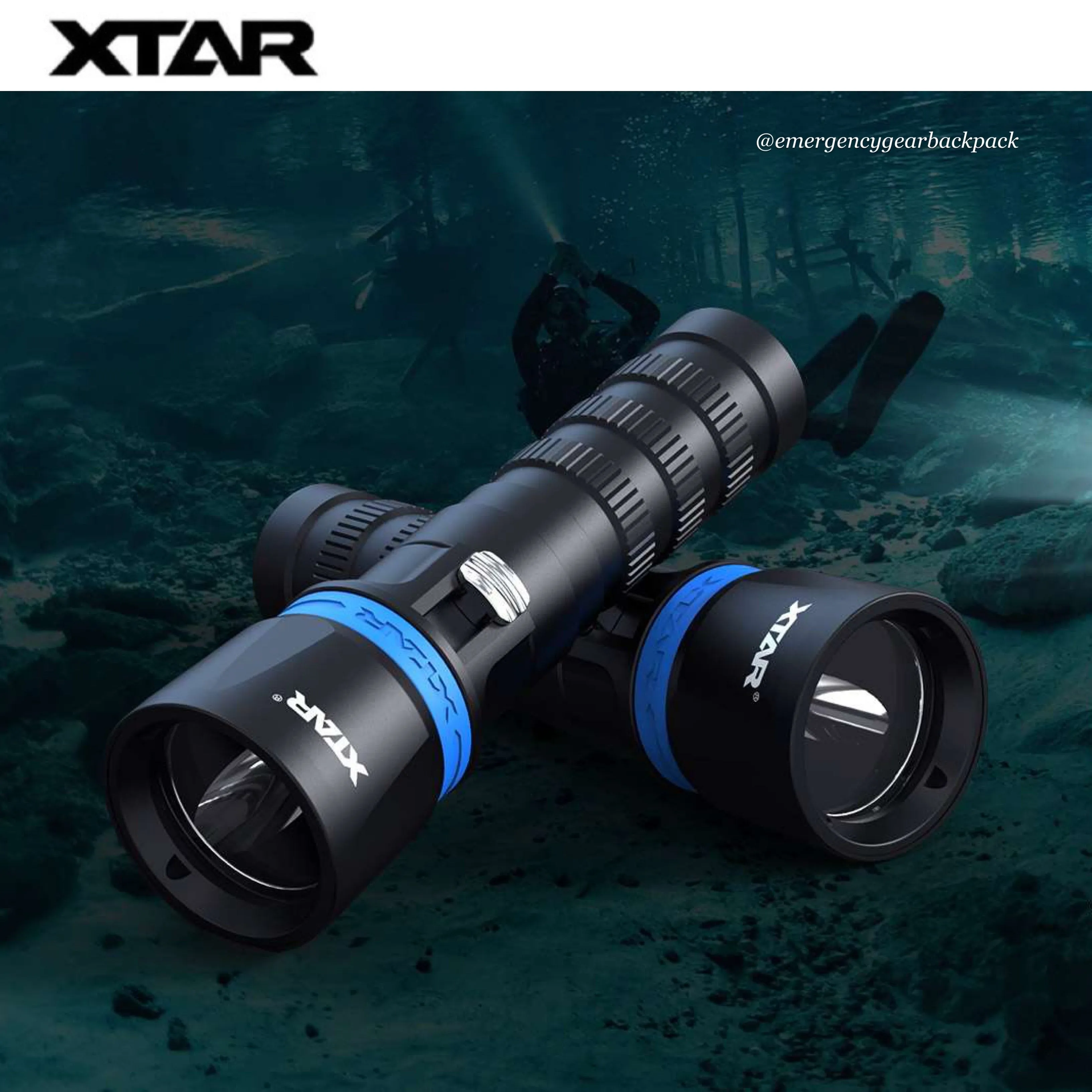XTAR DS1 1000LMS 282M Spearfishing Diving Flashlight